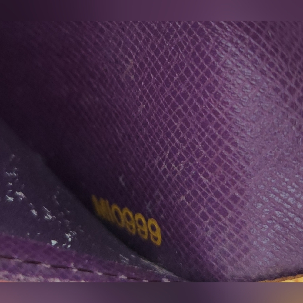 LV Kiss Lock EPI Wallet. Gorgeous Long Wallet In Striking Yellow And Purple! - Picture 8 of 13